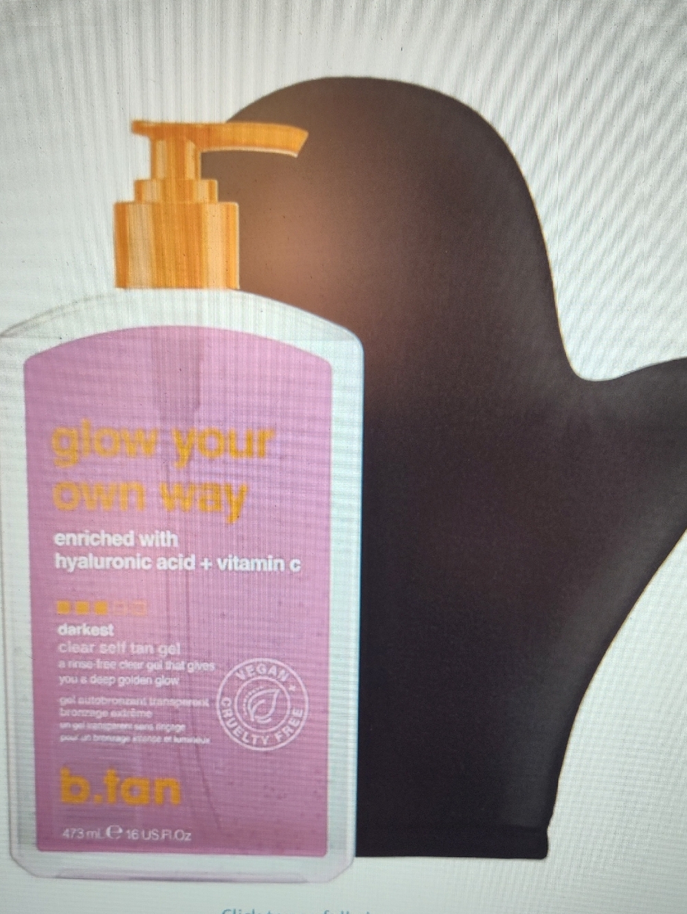 Glow Your Own Way Darkest Self Tan Gel – Pink